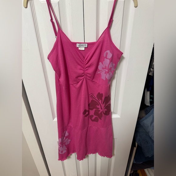 Y2K hibiscus flower dress - Picture 2 of 5